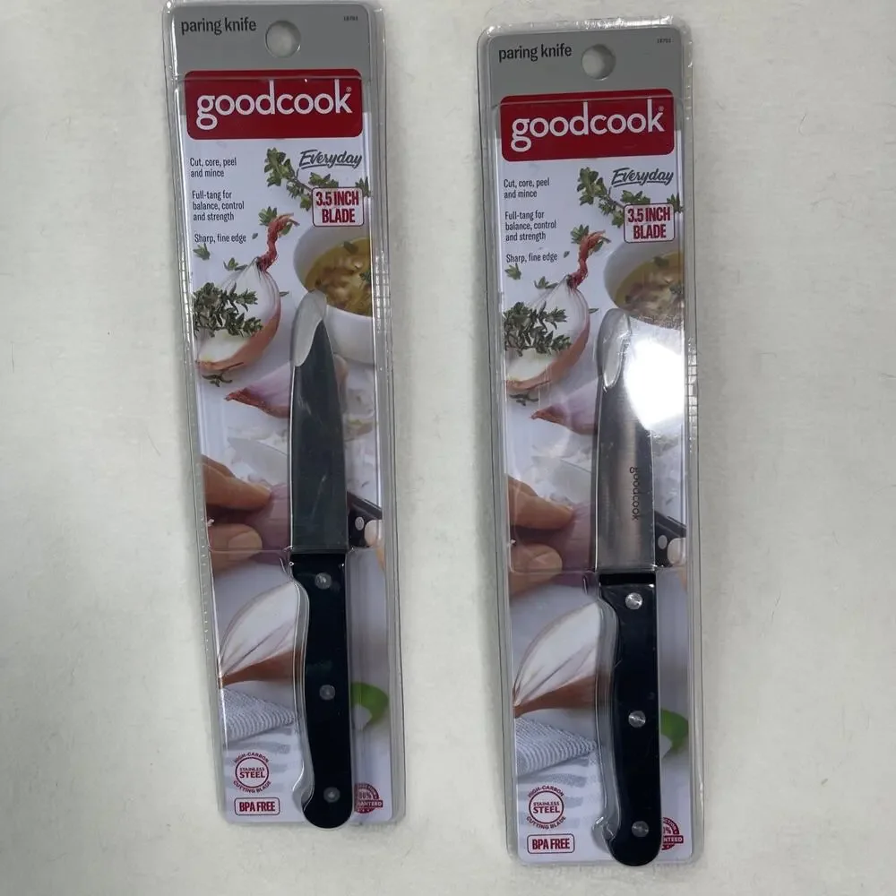 Lot of 2 Paring Knifes GoodCook 3.5-Inch Stainless Steel 3.5